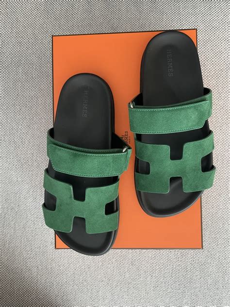 hermes green sandals